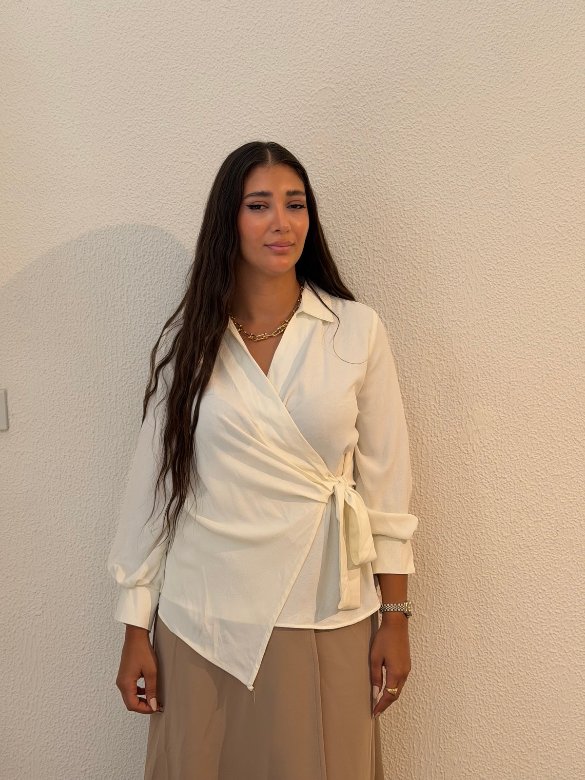 Wrap-Tie Blouse