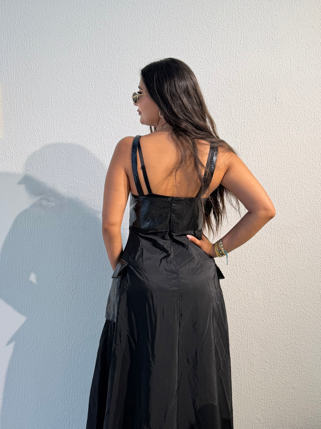 Twirl Black Dress
