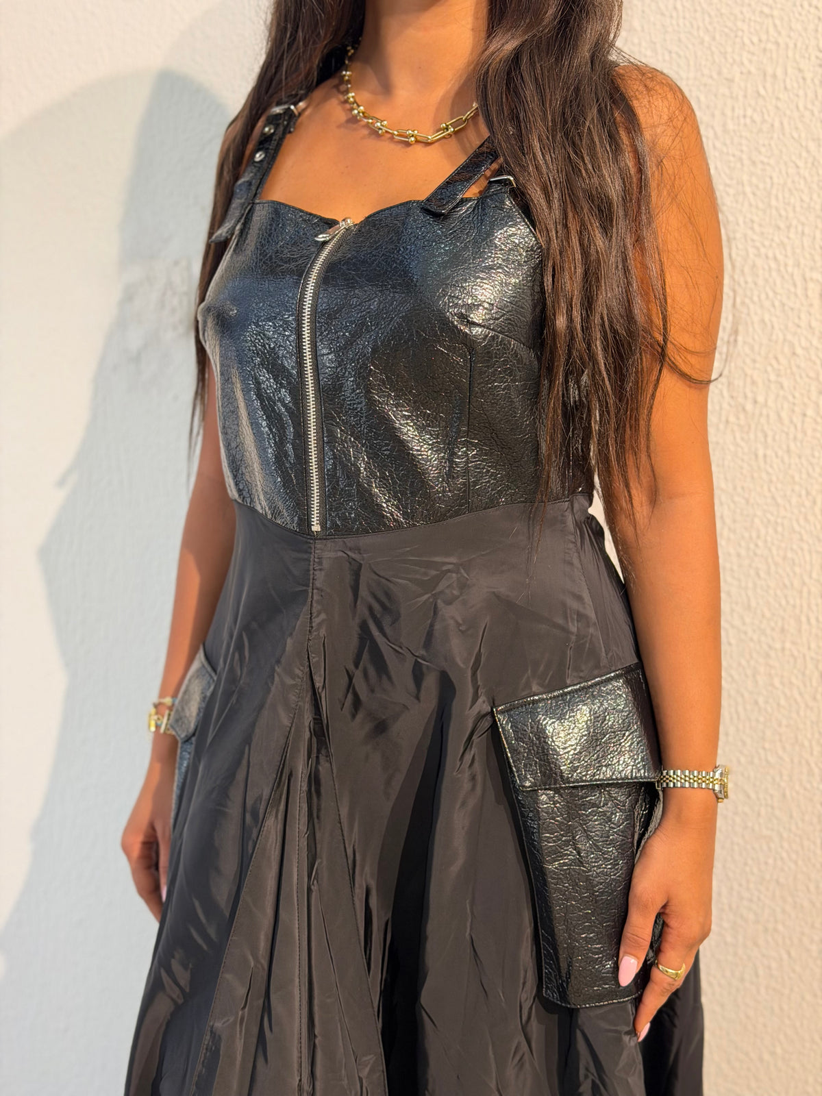 Twirl Black Dress