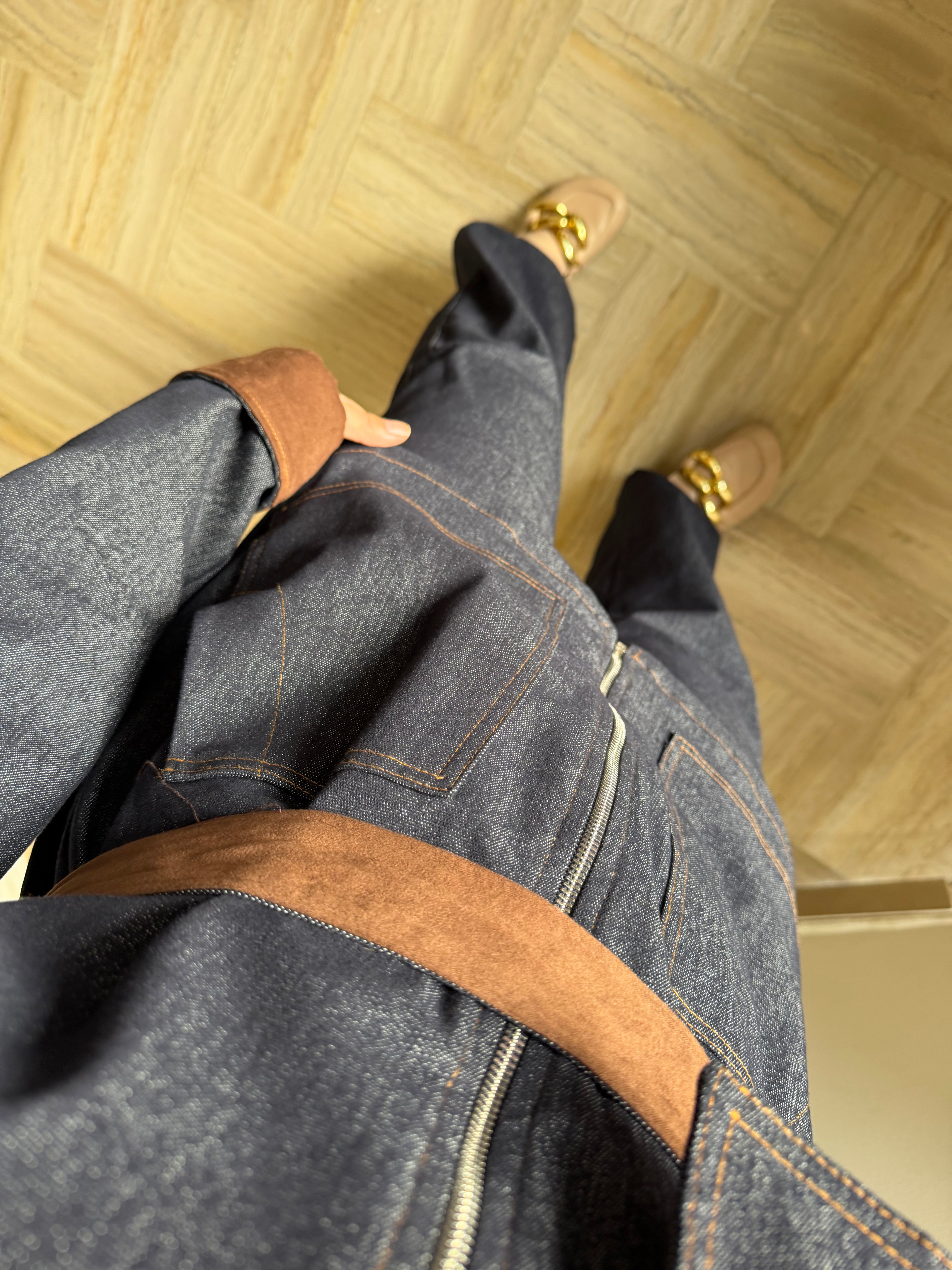 Sienna Contrast Denim Set