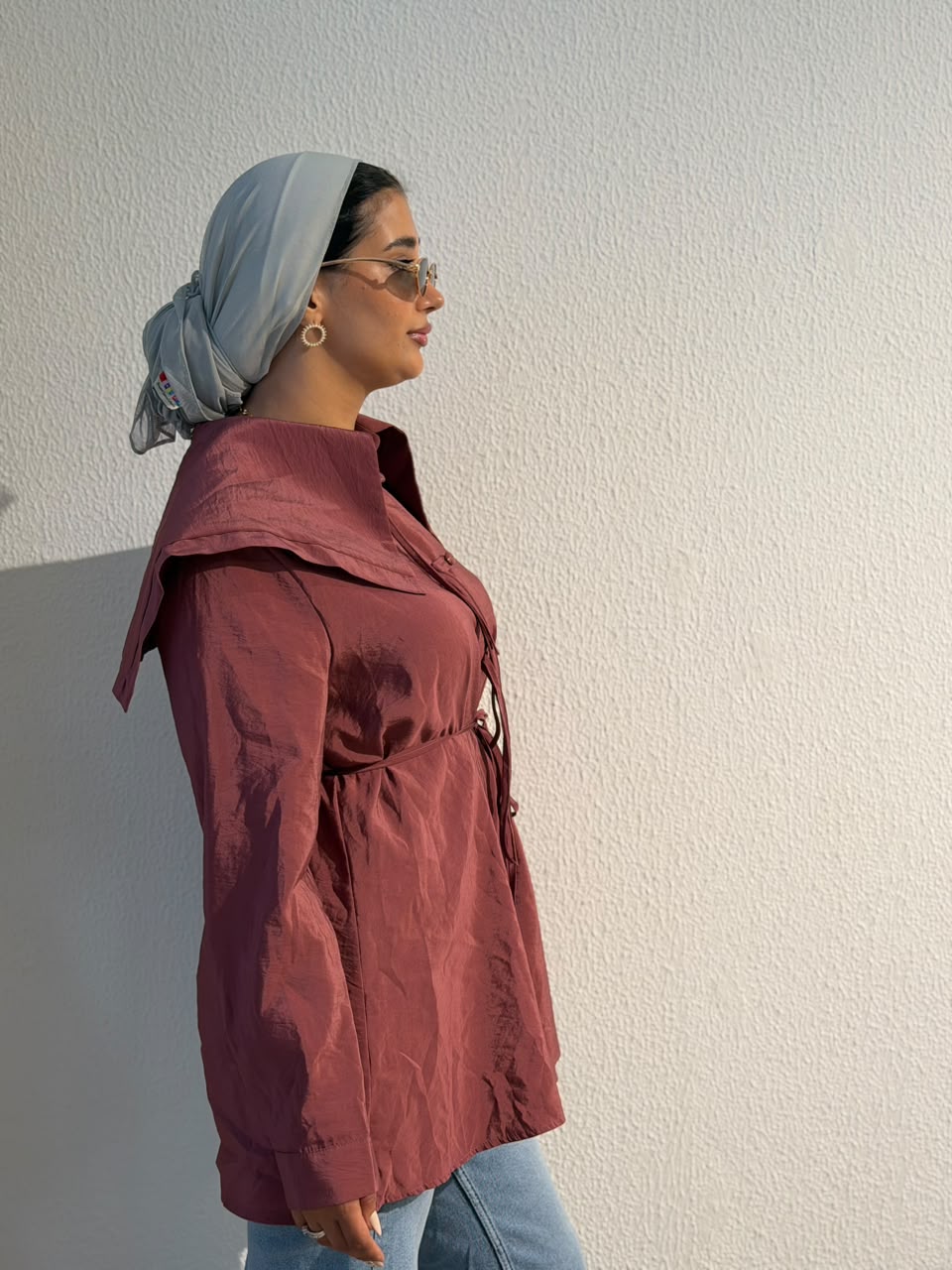 Rosewood Peplum Blouse