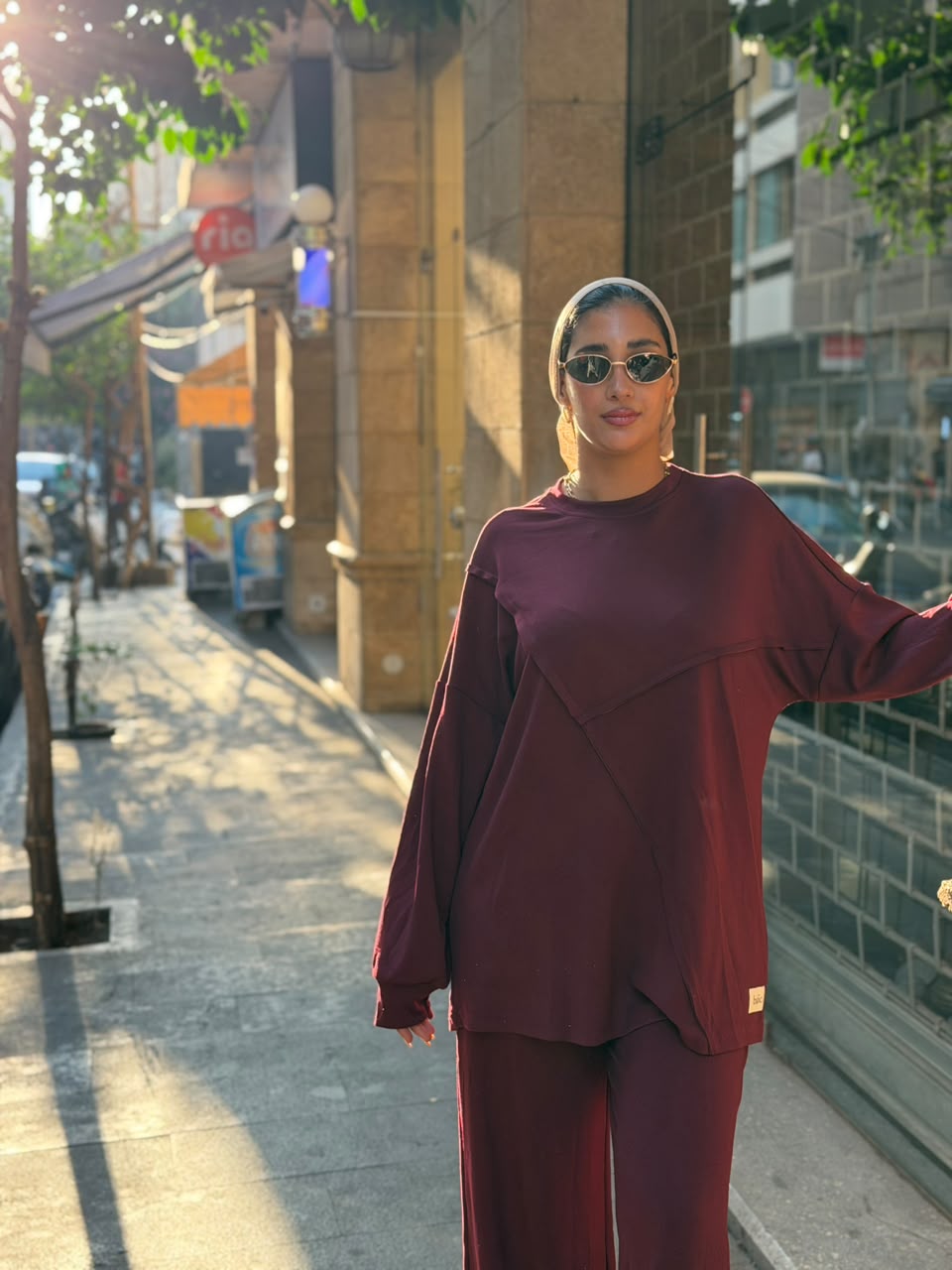 Burgundy Oversized Set