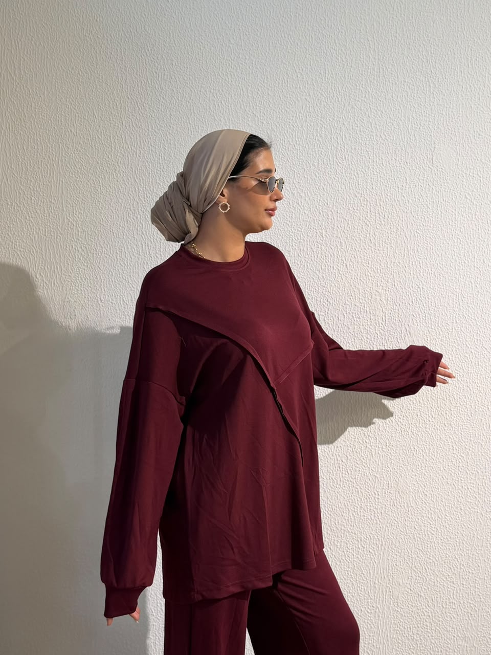 Burgundy Oversized Set