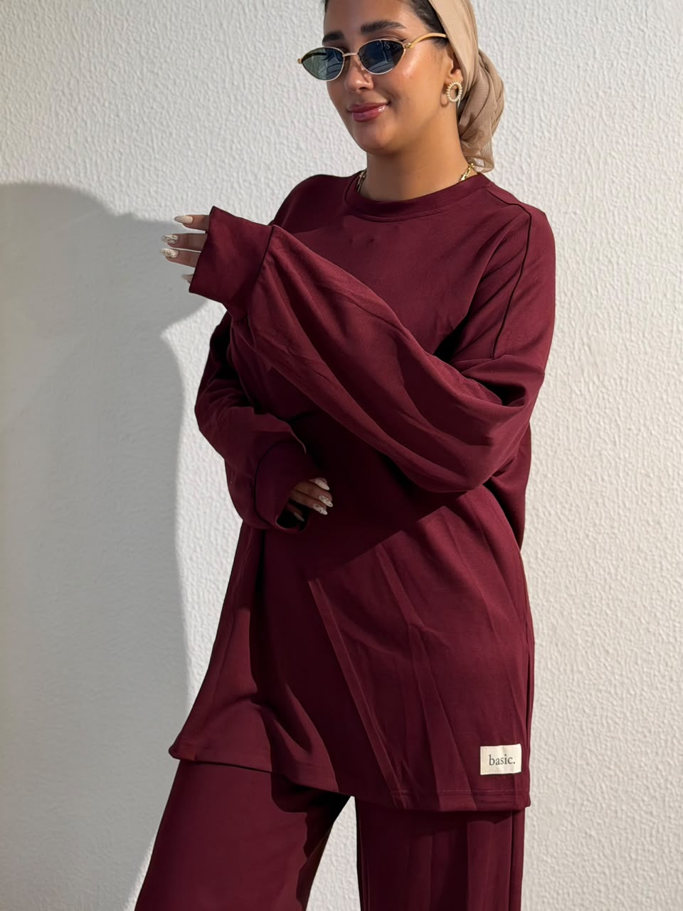 Burgundy Oversized Set