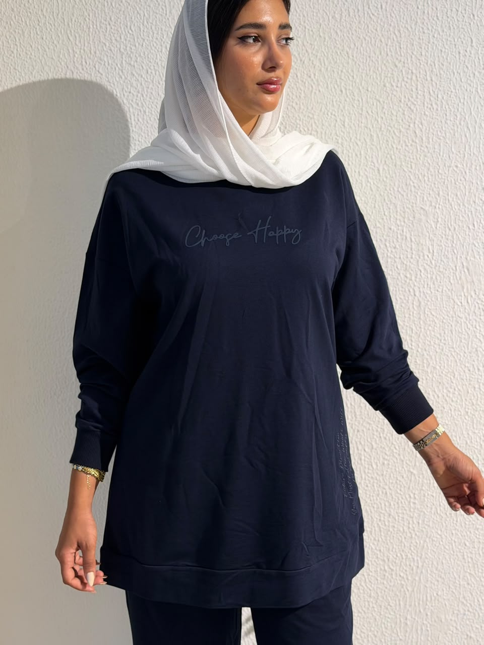 Navy "Choose Happy" Set