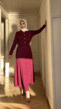 Ombré Pleated Set