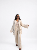 Linen Bloom Kimono Set