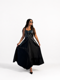 Twirl Black Dress