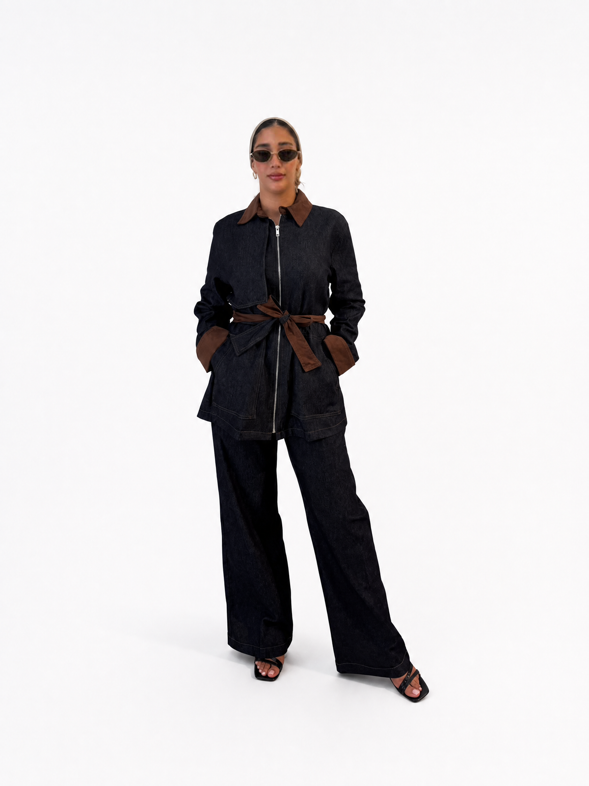 Sienna Contrast Denim Set
